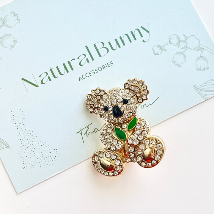 Cute Koala Brooch - Natural Bunny Accessories