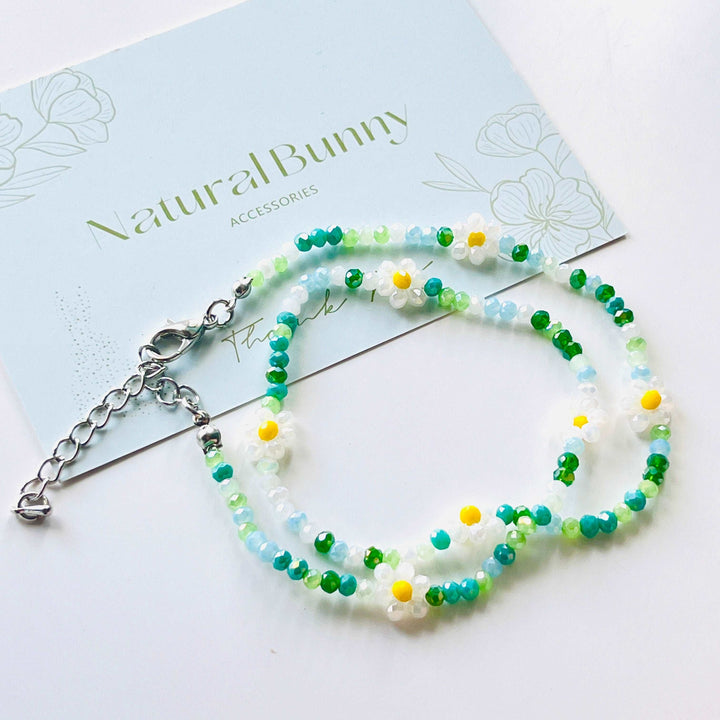Daisy Beaded Necklace