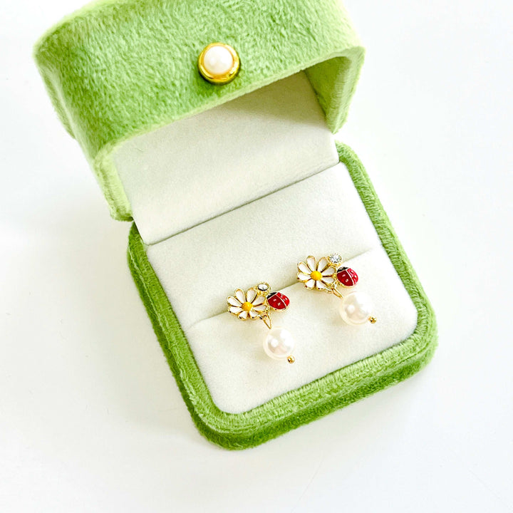 Daisy And Ladybird Earrings
