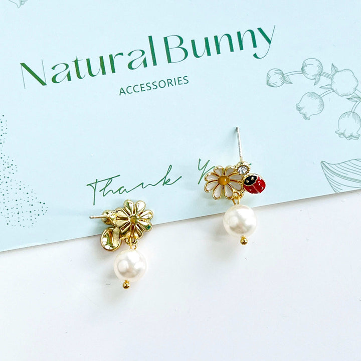 Daisy And Ladybird Earrings