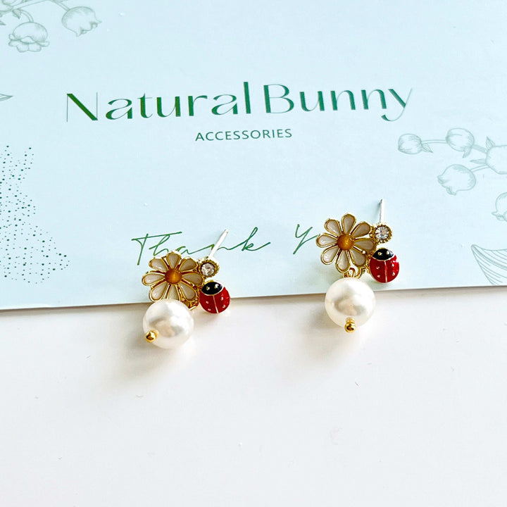 Daisy And Ladybird Earrings