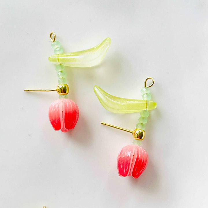 Delicate Tulip Stud Earrings