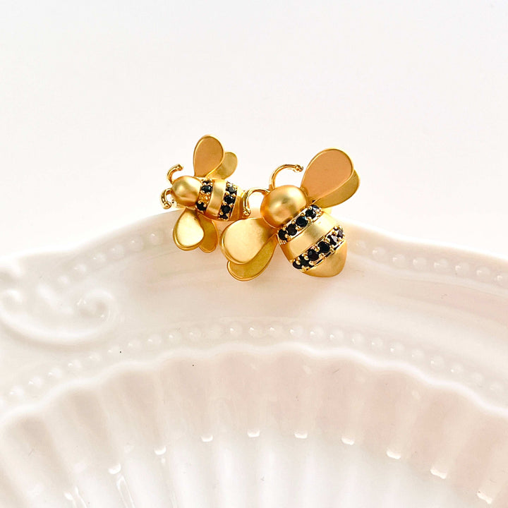 Double Bumble Bees Brooch