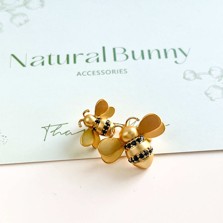Double Bumble Bees Brooch