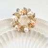 Elegant Freshwater Pearl Wreath Brooch - Natural Bunny Accessories