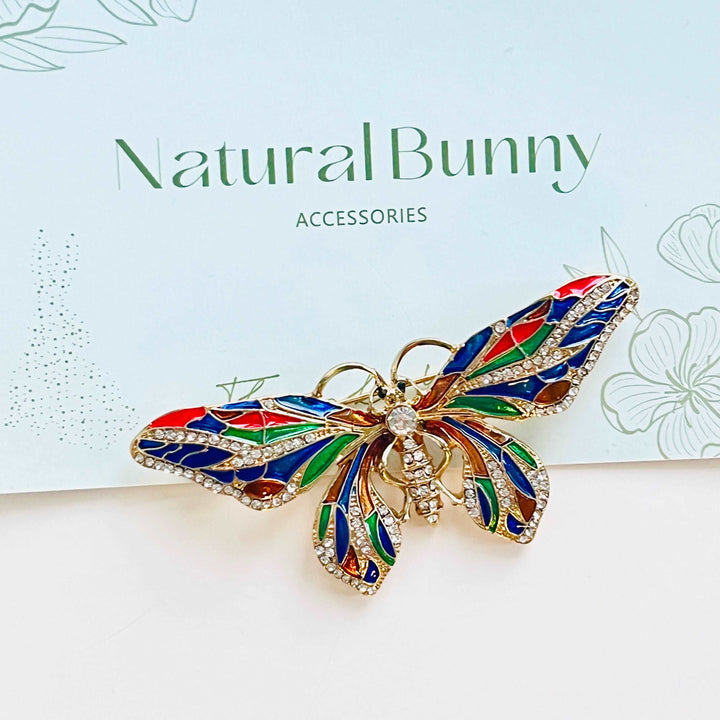 Enamel Colorful Butterfly Brooch