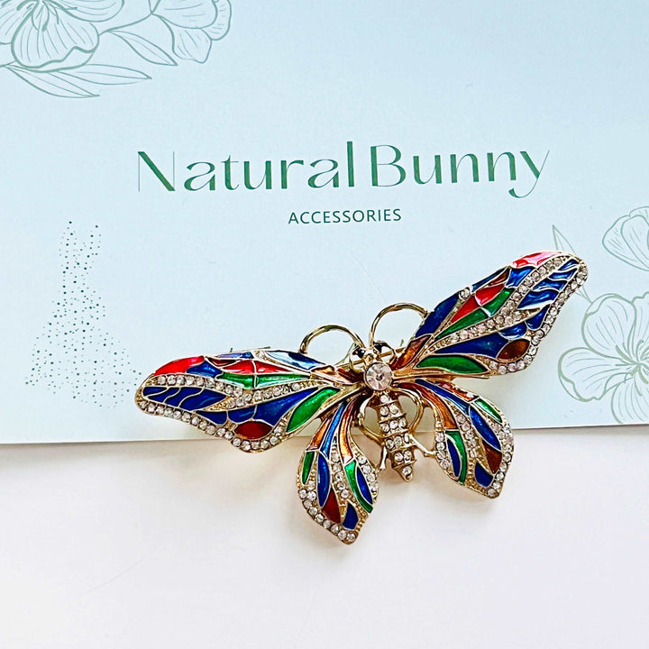 Enamel Colorful Butterfly Brooch