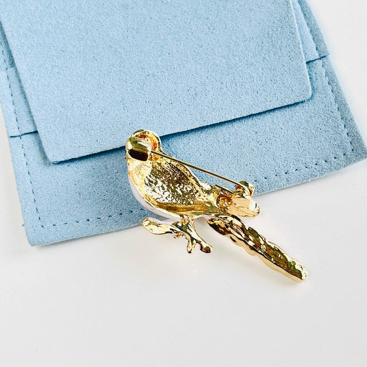 Enamel White Dove Brooch - Natural Bunny Accessories