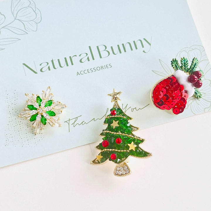 Evergreen Christmas Tree Brooch
