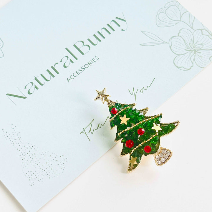 Evergreen Christmas Tree Brooch