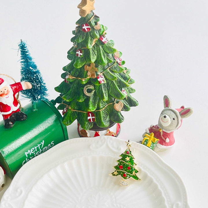 Evergreen Christmas Tree Brooch