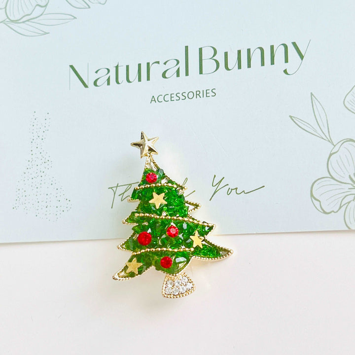 Evergreen Christmas Tree Brooch