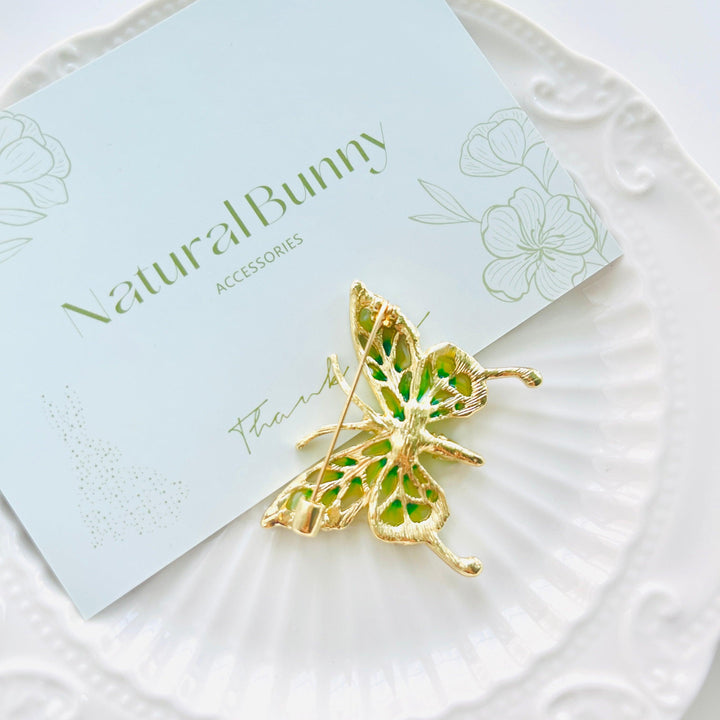 Exquisite Butterfly Brooch - Natural Bunny Accessories