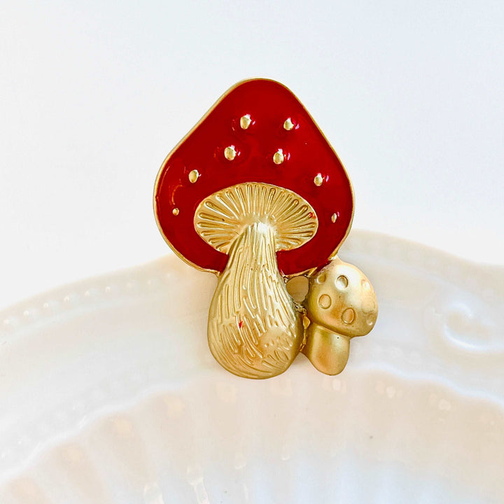 Fairytale Mushroom Brooch Pin