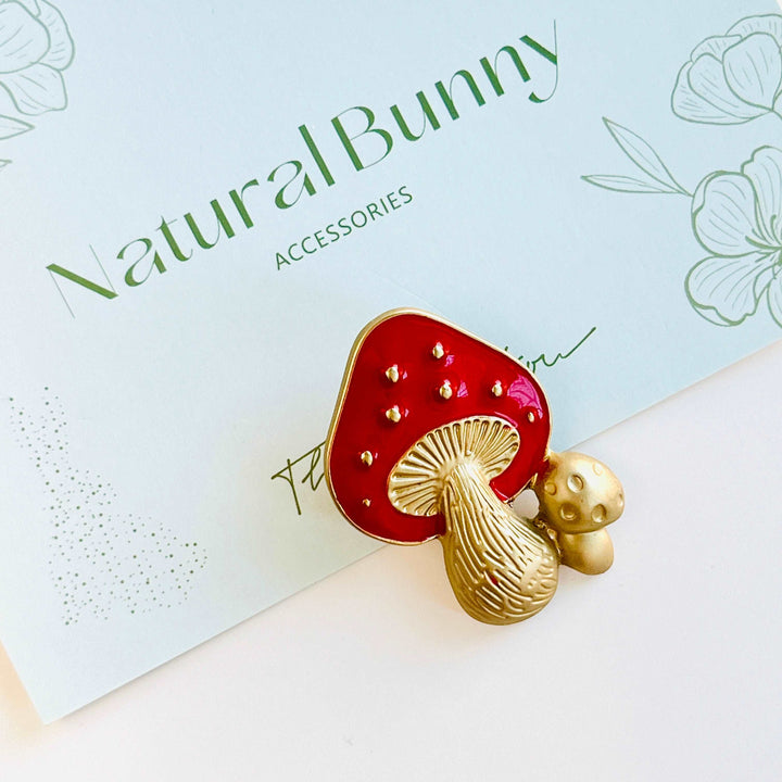 Fairytale Mushroom Brooch Pin