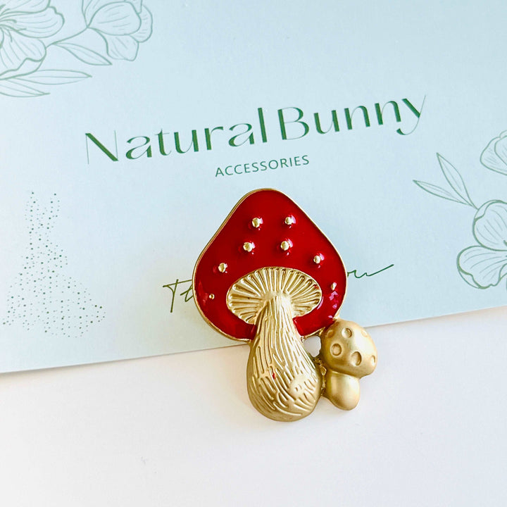 Fairytale Mushroom Brooch Pin