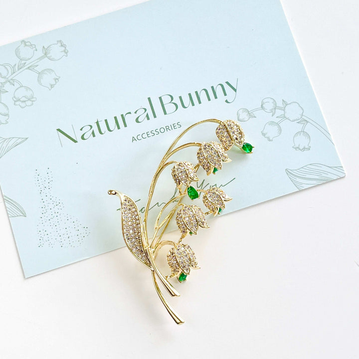 Forest Lily Of The Valley Brooch