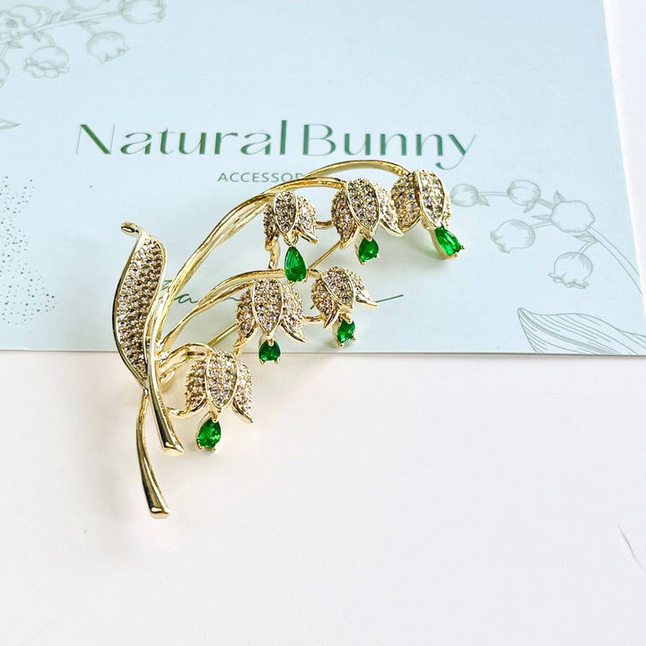 Forest Lily Of The Valley Brooch