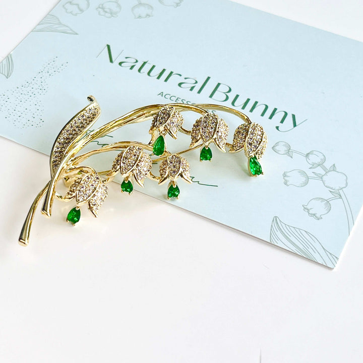 Forest Lily Of The Valley Brooch