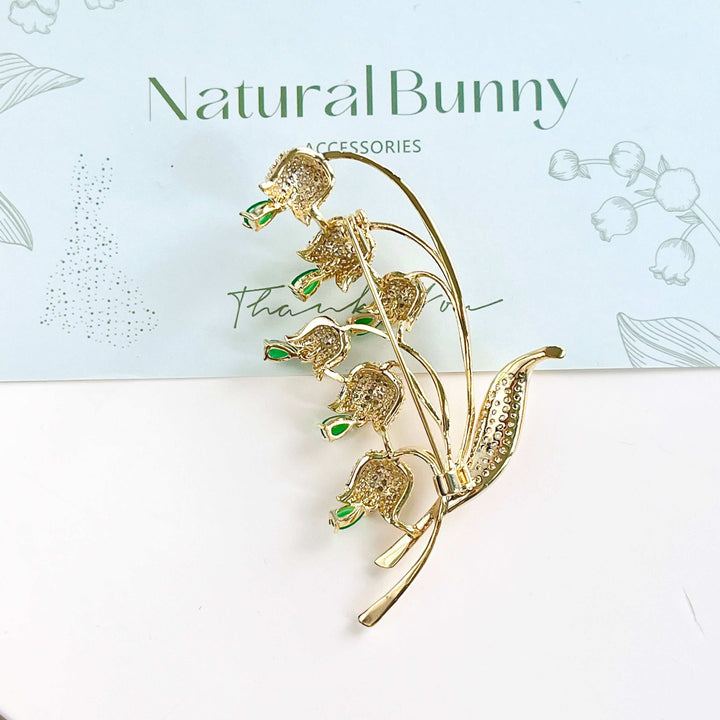 Forest Lily Of The Valley Brooch
