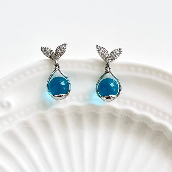 Fresh Mermaid Tear Drop Earrings - Natural Bunny Accessories