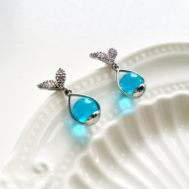 Fresh Mermaid Tear Drop Earrings - Natural Bunny Accessories