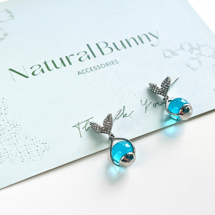 Fresh Mermaid Tear Drop Earrings - Natural Bunny Accessories