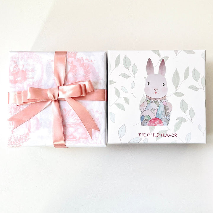 Gift Wrapping - Pink Rabbit Gift Box and Pink Bunny Paper - Natural Bunny Accessories