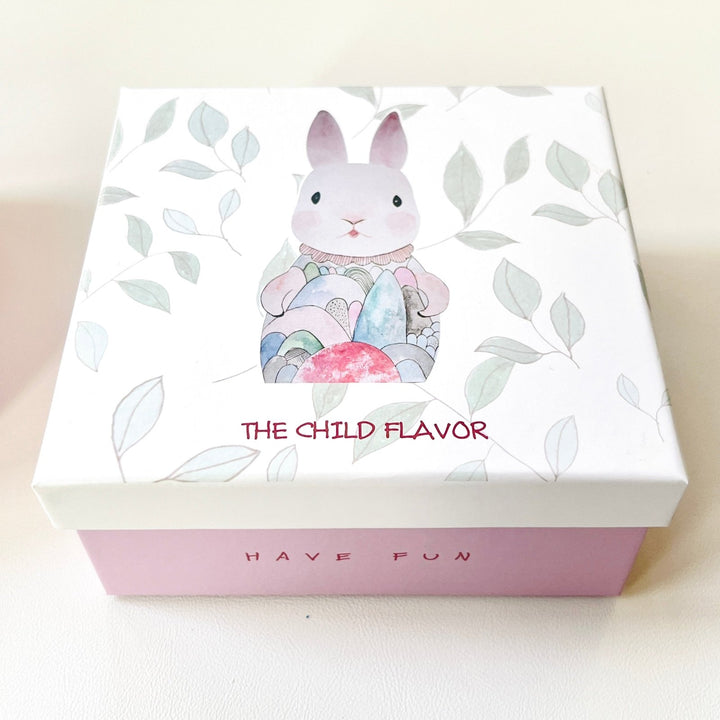 Gift Wrapping - Pink Rabbit Gift Box and Pink Bunny Paper - Natural Bunny Accessories