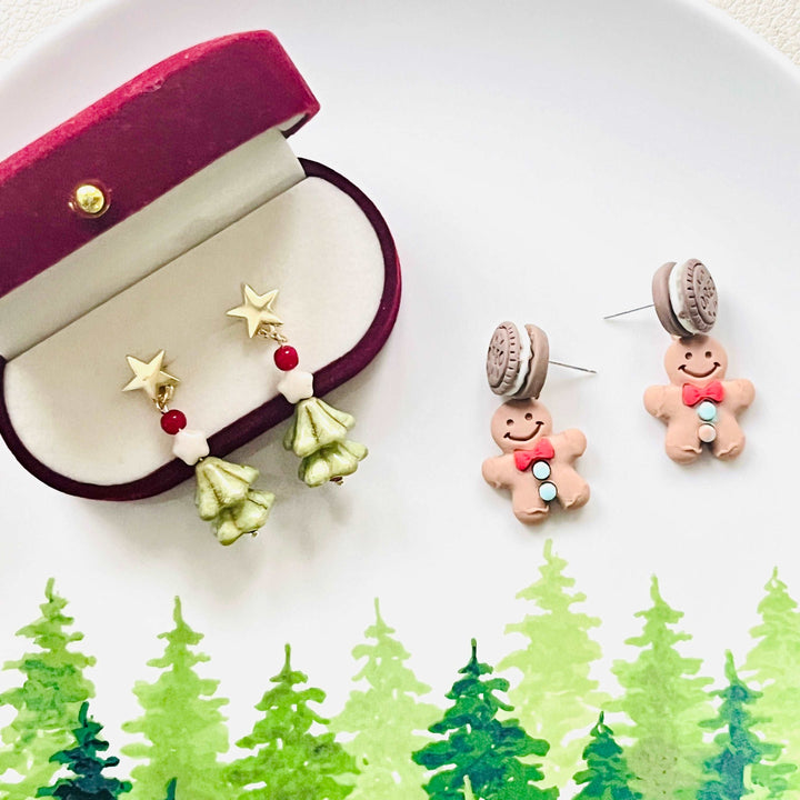 Gingerbread Man Stud Earrings