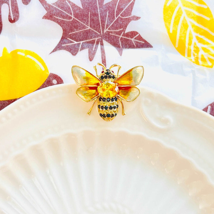 Golden Bee Brooch