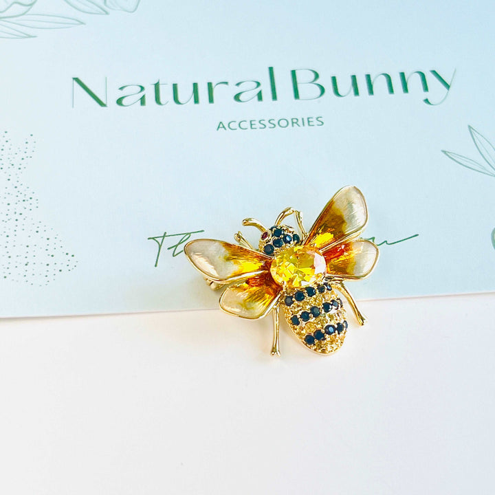 Golden Bee Brooch
