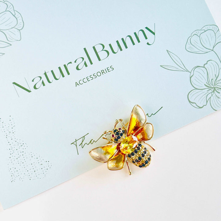 Golden Bee Brooch
