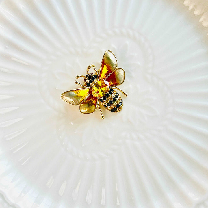 Golden Bee Brooch