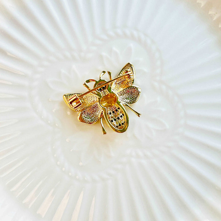 Golden Bee Brooch