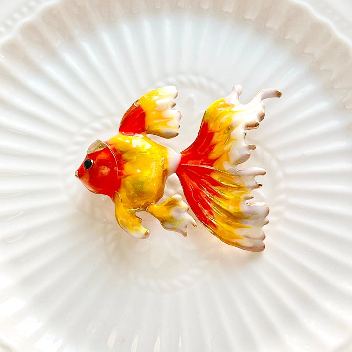 Goldfish Brooch - Natural Bunny Accessories