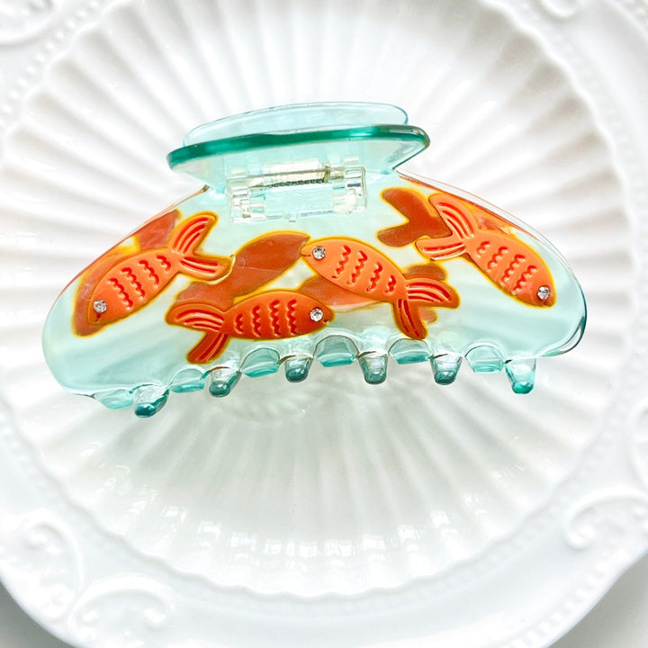 Mini Goldfish Hair Claw Clip - Natural Bunny Accessories