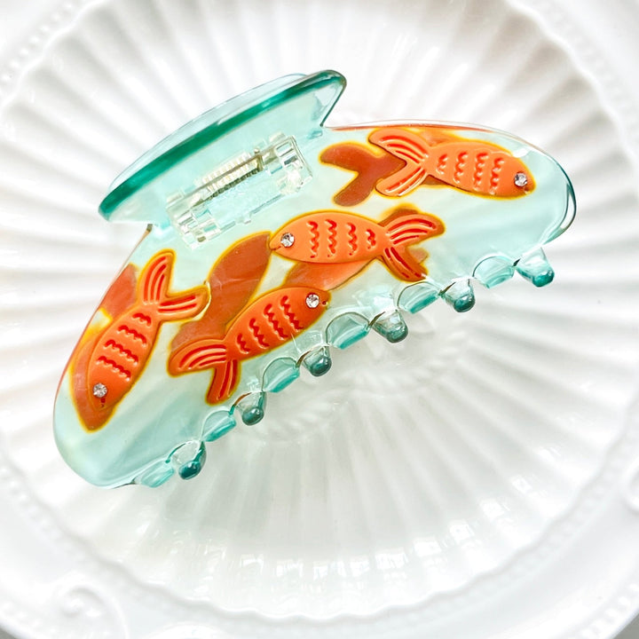 Mini Goldfish Hair Claw Clip - Natural Bunny Accessories
