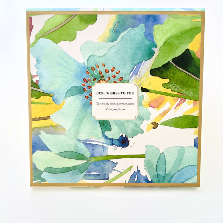 Green Field Silk Square Scarf