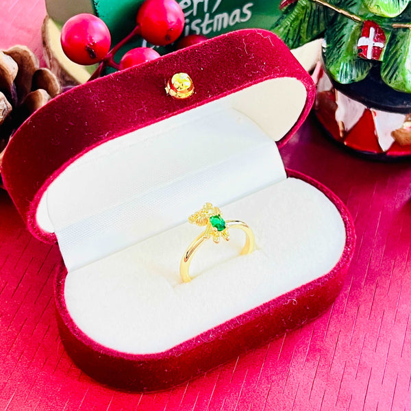 Green Teddy Bear Ring