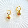 Half Pomegranate Dangle Earrings
