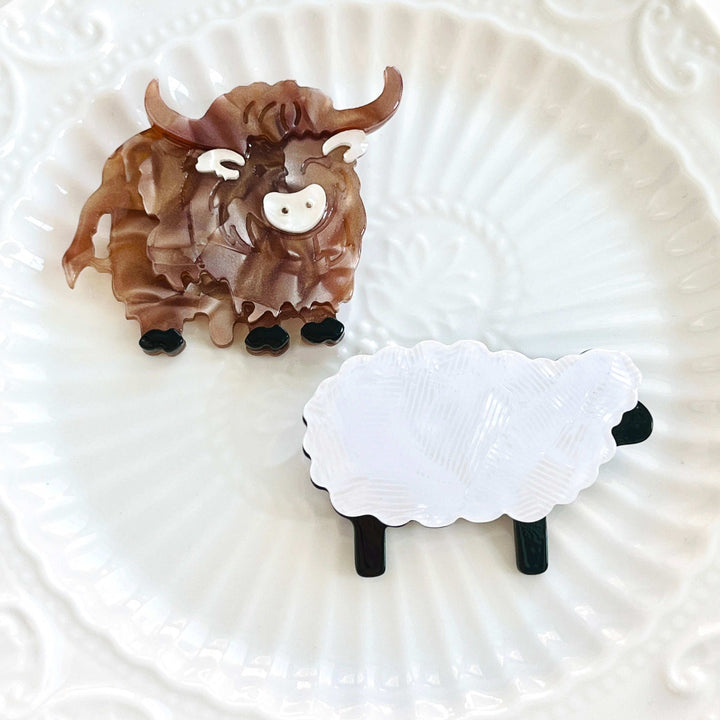 Scottish Blackface Sheep Brooch
