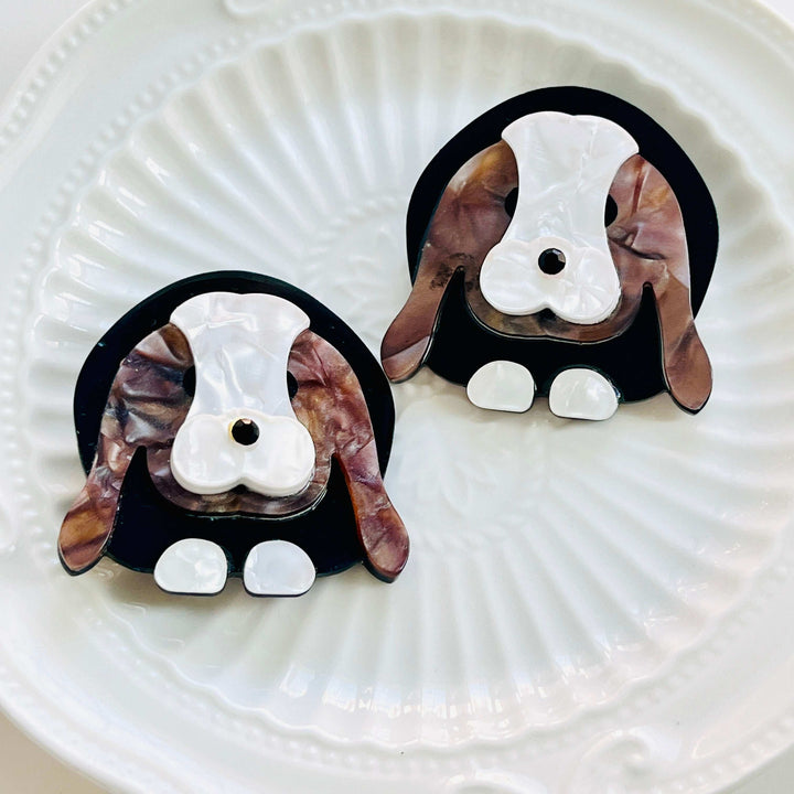 Holland Lop Rabbit Brooch / Hair Clip