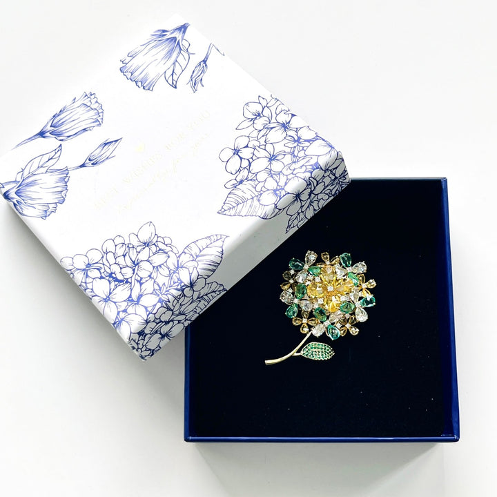 Hydrangea Floral Jewelry Gift Box - Natural Bunny Accessories
