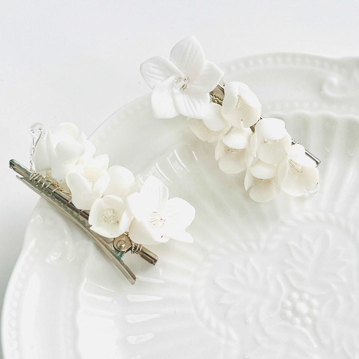 Jasmine Floral Hair Clip