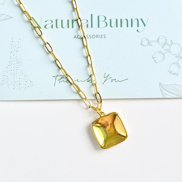 Lemon Ceramic Charm Necklace - Natural Bunny Accessories