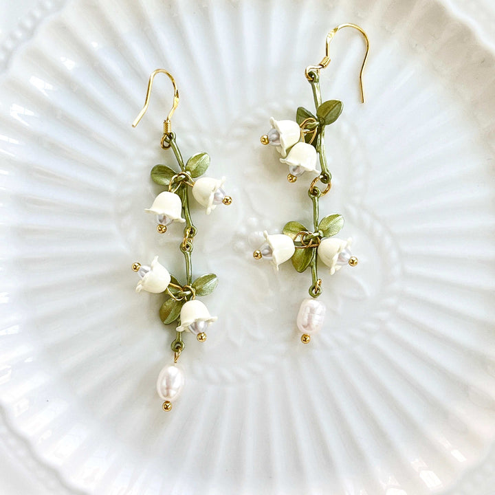 Lily Of The Valley Dangle Earrings