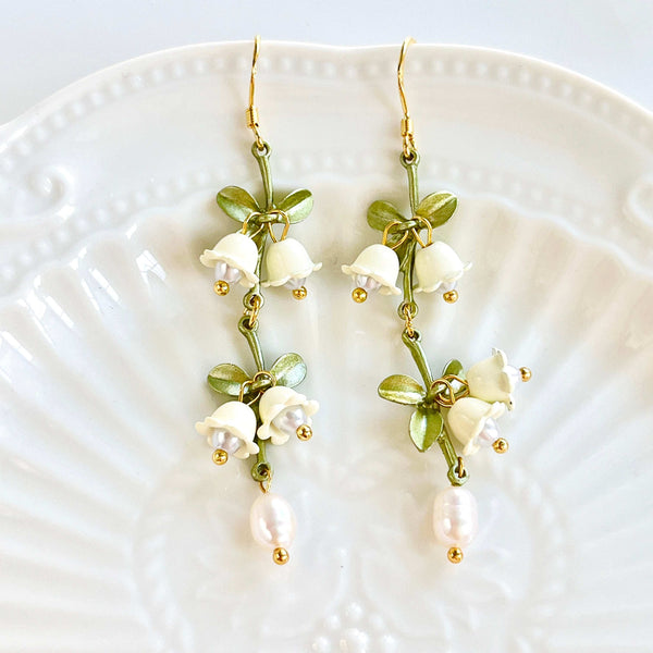 Lily Of The Valley Dangle Earrings