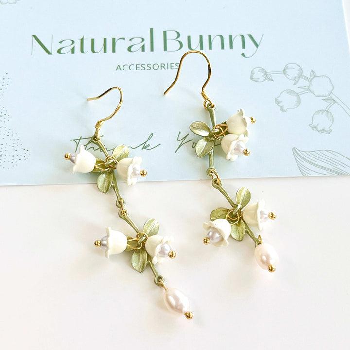 Lily Of The Valley Dangle Earrings