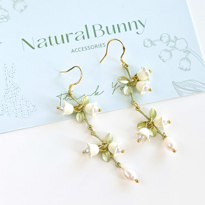 Lily Of The Valley Dangle Earrings